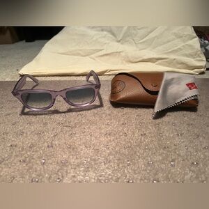 Ray-Ban Wayfarer Transparent Purple Sunglasses